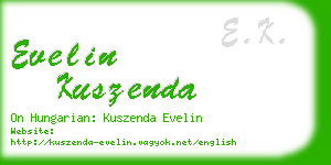 evelin kuszenda business card